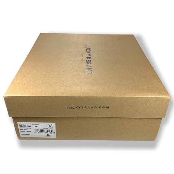 Lucky Brand Girls UG-BRONA Walnut Ankle Boots size 1 Kids - Picture 9 of 9